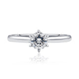 0.50 Carat Diamond Set Engagement Ring in 18k White Gold from LeGassick Jewellery Gold Coast, Australia.