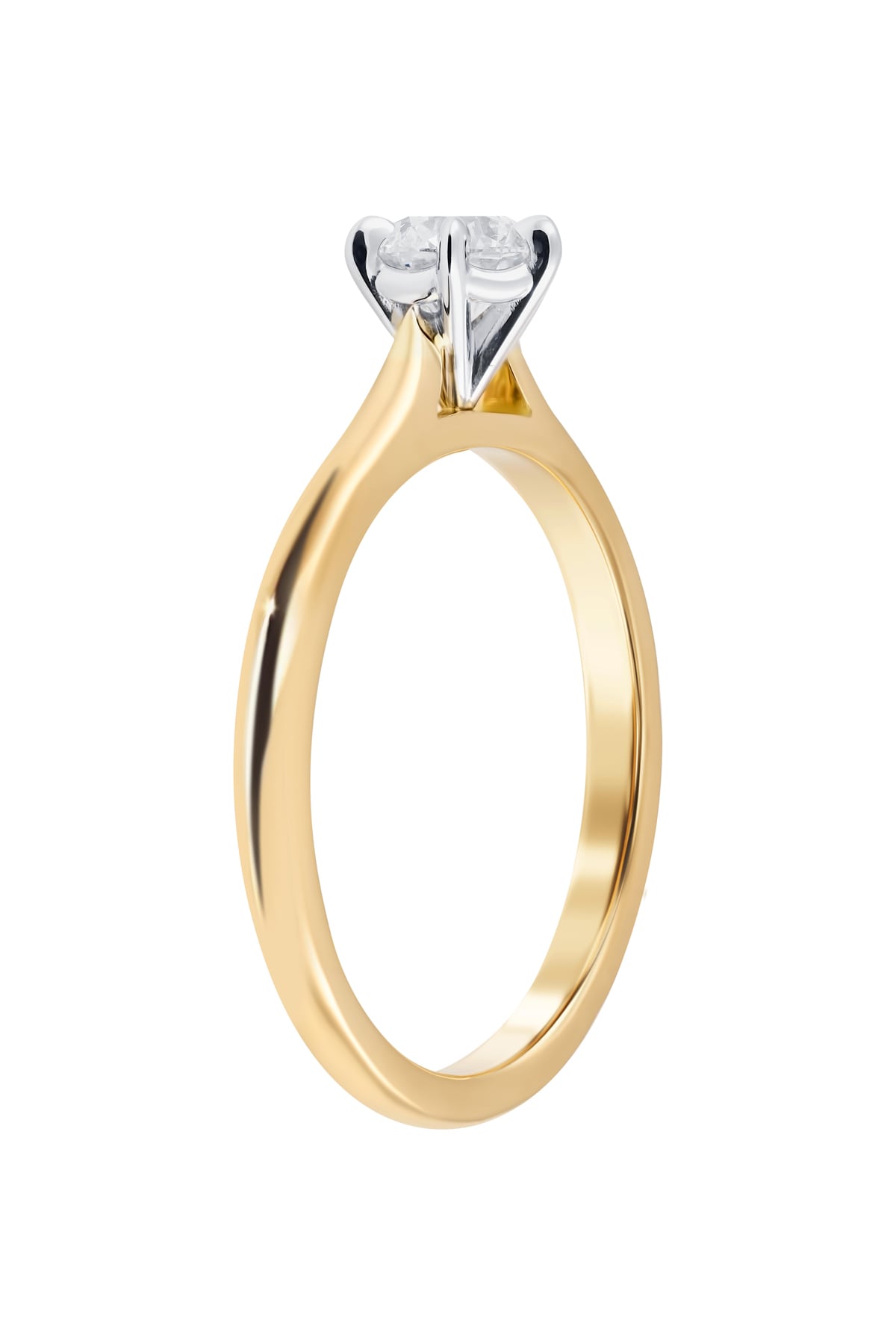 0.50 Carat Diamond Set Engagement Ring in 18k Yellow & White Gold from LeGassick Jewellery Gold Coast, Australia.