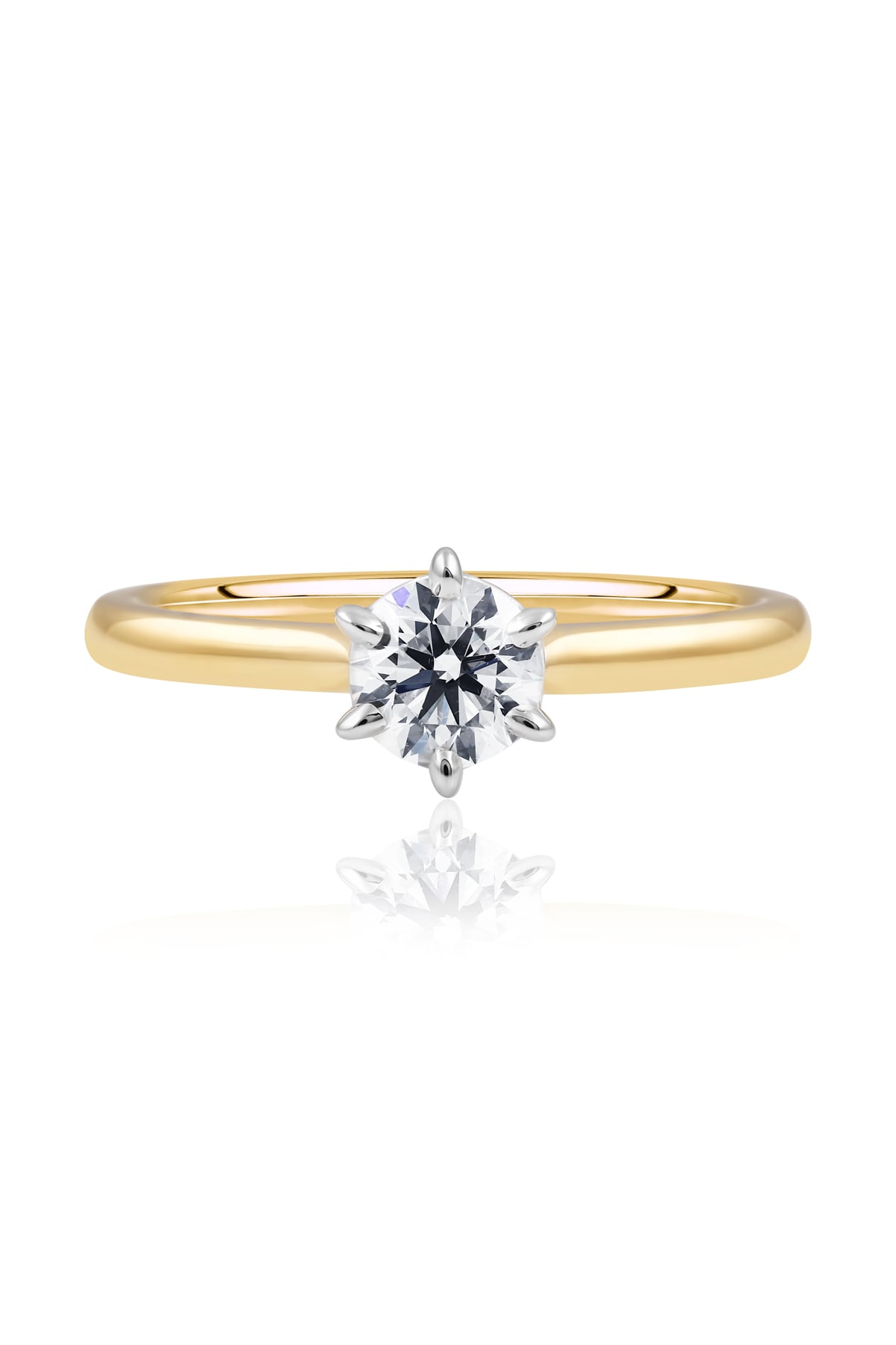 0.50 Carat Diamond Set Engagement Ring in 18k Yellow & White Gold from LeGassick Jewellery Gold Coast, Australia.