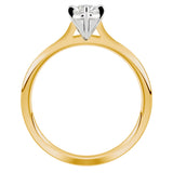 0.50 Carat Diamond Set Engagement Ring in 18k Yellow & White Gold from LeGassick Jewellery Gold Coast, Australia.