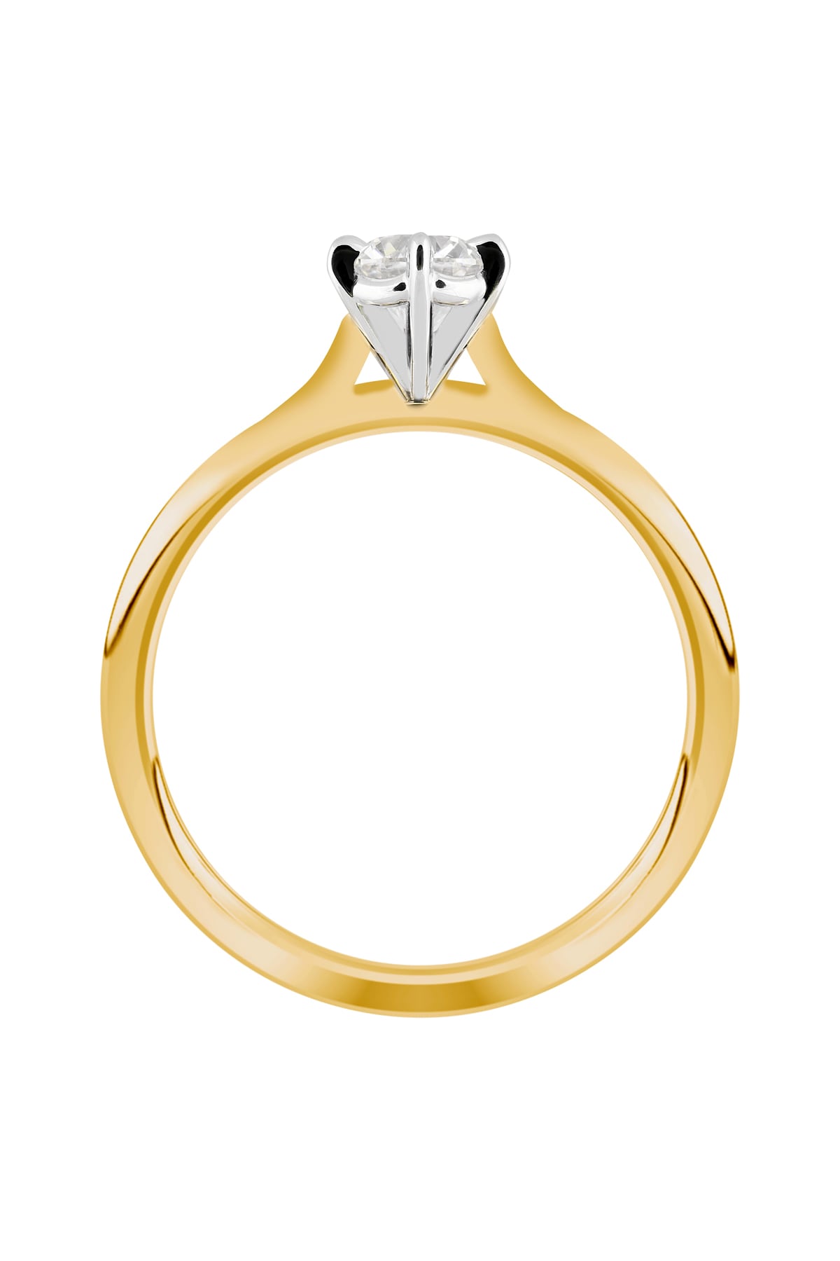 0.50 Carat Diamond Set Engagement Ring in 18k Yellow & White Gold from LeGassick Jewellery Gold Coast, Australia.