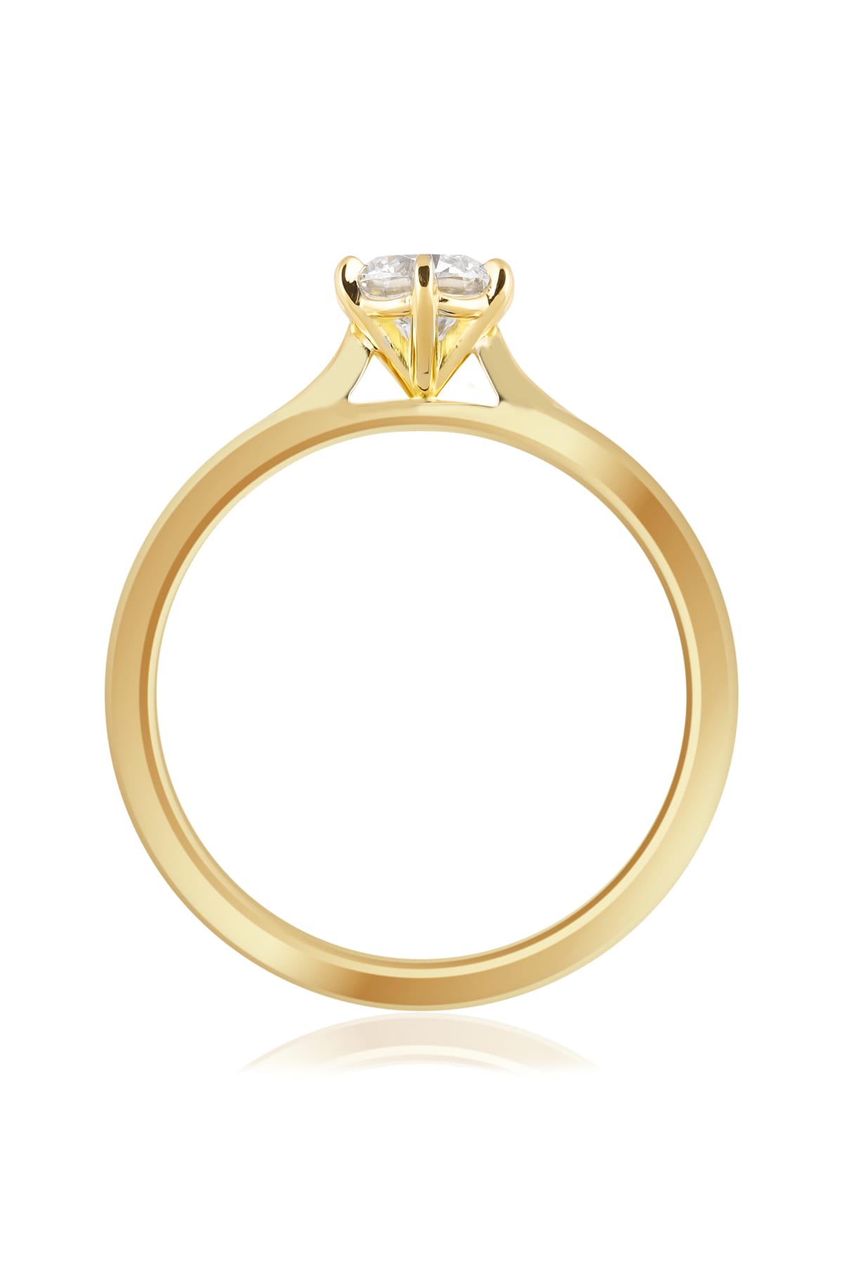0.50 Carat Round Brilliant Cut Diamond Solitaire Engagement Ring in 18k Gold from LeGassick Jewellery Gold Coast, Australia.