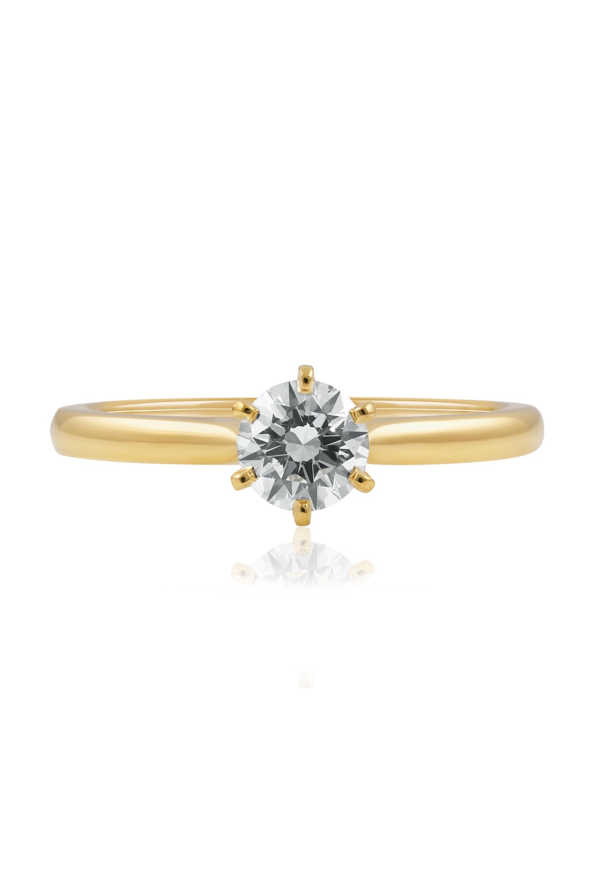 0.50 Carat Round Brilliant Cut Diamond Solitaire Engagement Ring in 18k Gold from LeGassick Jewellery Gold Coast, Australia.