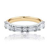 Modern Diamond Set Ring In Yellow and White Gold available from LeGassick Fine Jewellery, Gold Coast, Australia.