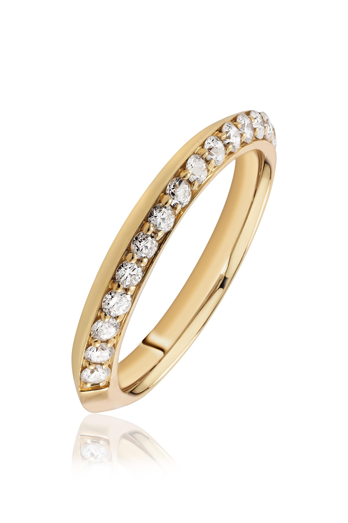 Timeless Diamond Bevel 18 Carat Gold Ring available from LeGassick Fine Jewellery.