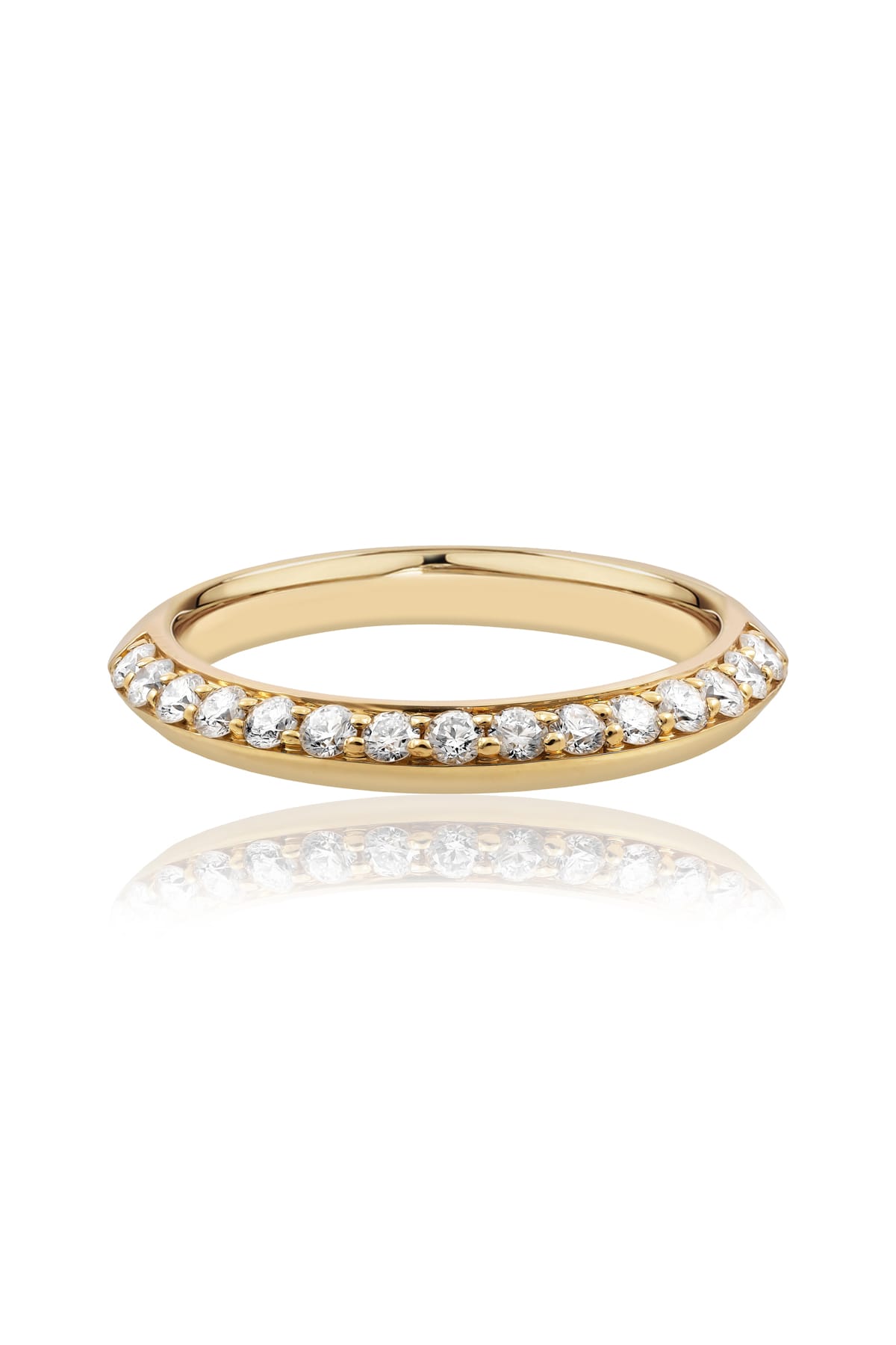Timeless Diamond Bevel 18 Carat Gold Ring available from LeGassick Fine Jewellery.