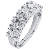Round & Baguette Diamond Ring In 18ct White Gold available from LeGassick Fine Jewellery, Gold Coast, Australia.