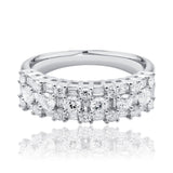 Round & Baguette Diamond Ring In 18ct White Gold available from LeGassick Fine Jewellery, Gold Coast, Australia.