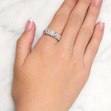 Round & Baguette Diamond Ring In 18ct White Gold available from LeGassick Fine Jewellery, Gold Coast, Australia.
