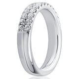 Double Row Diamond Ring In 18ct White Gold available from LeGassick Fine Jewellery, Gold Coast, Australia.
