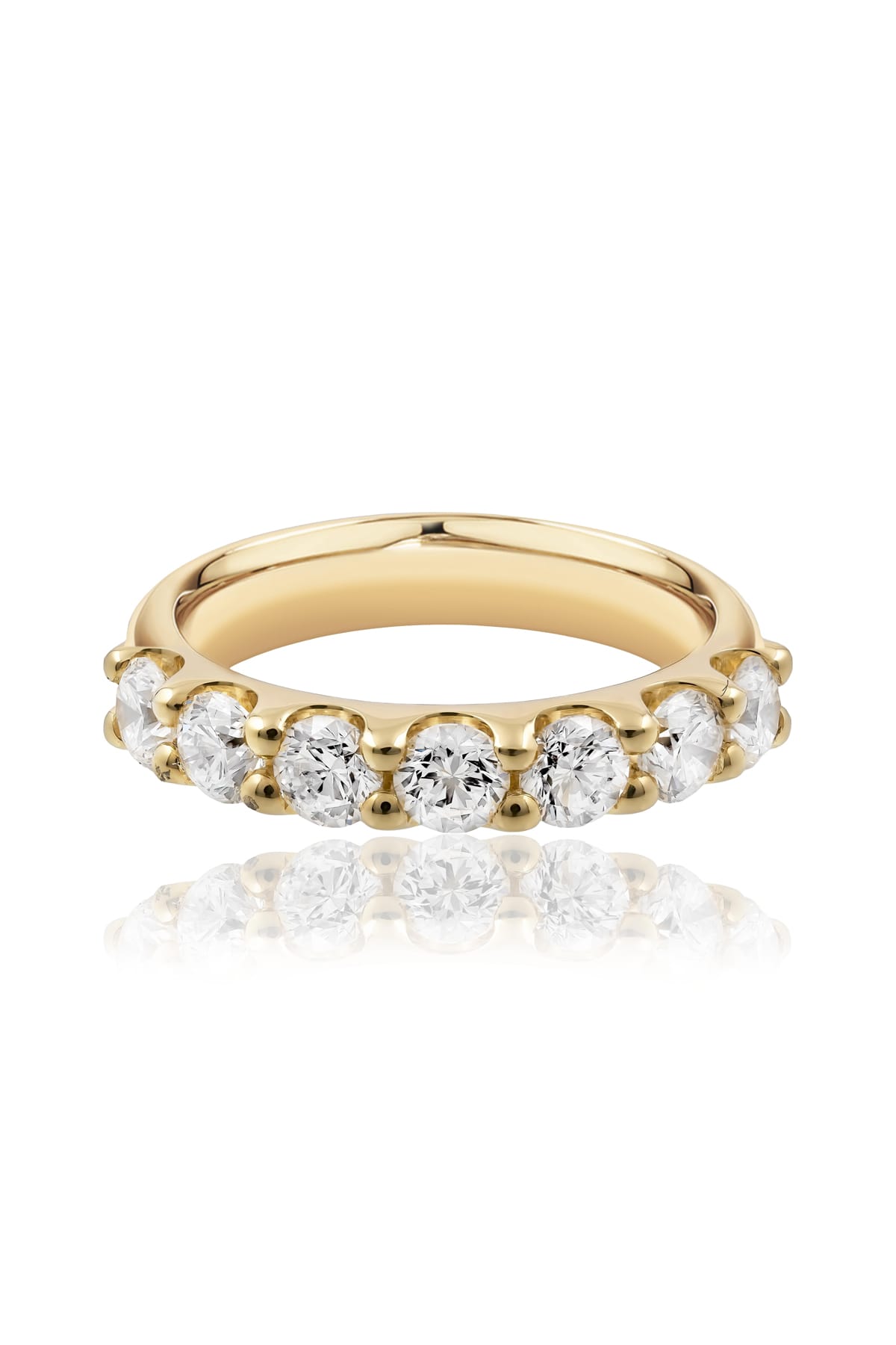 Seven-Stone Diamond Ring In 18ct Yellow Gold available from LeGassick Fine Jewellery, Gold Coast, Australia.