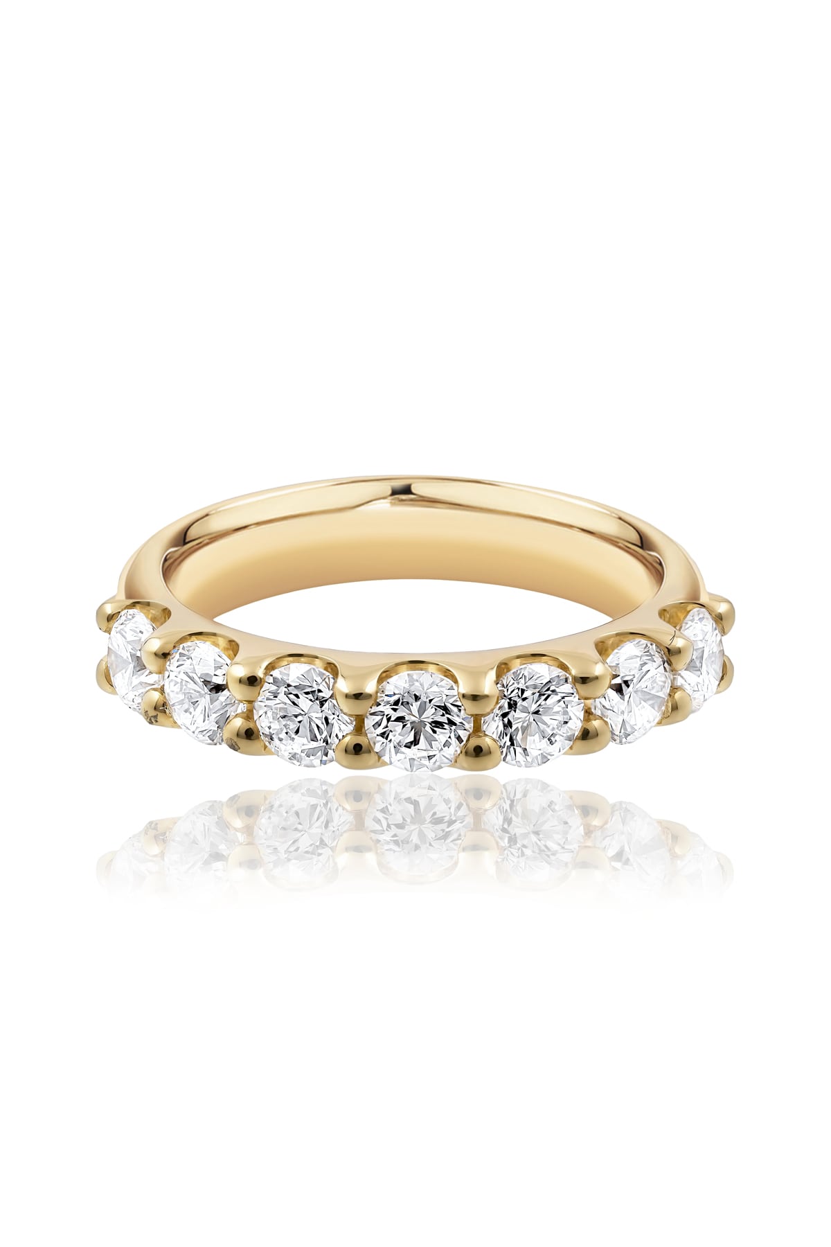 Seven-Stone Diamond Ring In 18ct Yellow Gold available from LeGassick Fine Jewellery, Gold Coast, Australia.