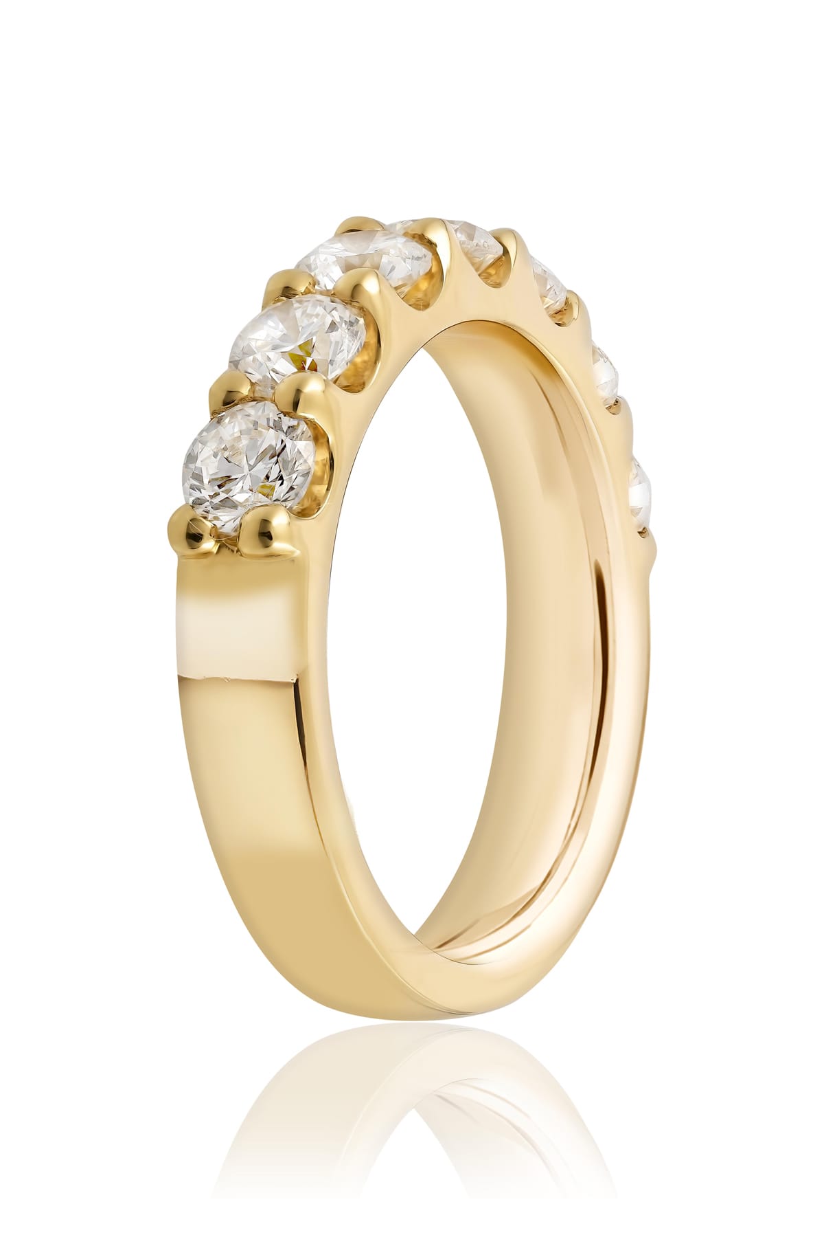Seven-Stone Diamond Ring In 18ct Yellow Gold available from LeGassick Fine Jewellery, Gold Coast, Australia.