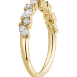 Marquise & Round Brilliant Diamond Ring In 18ct Yellow Gold from LeGassick