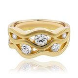 18ct Yellow Gold Six-Stone Diamond Ring from LeGassick.