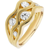 18ct Yellow Gold Six-Stone Diamond Ring from LeGassick.