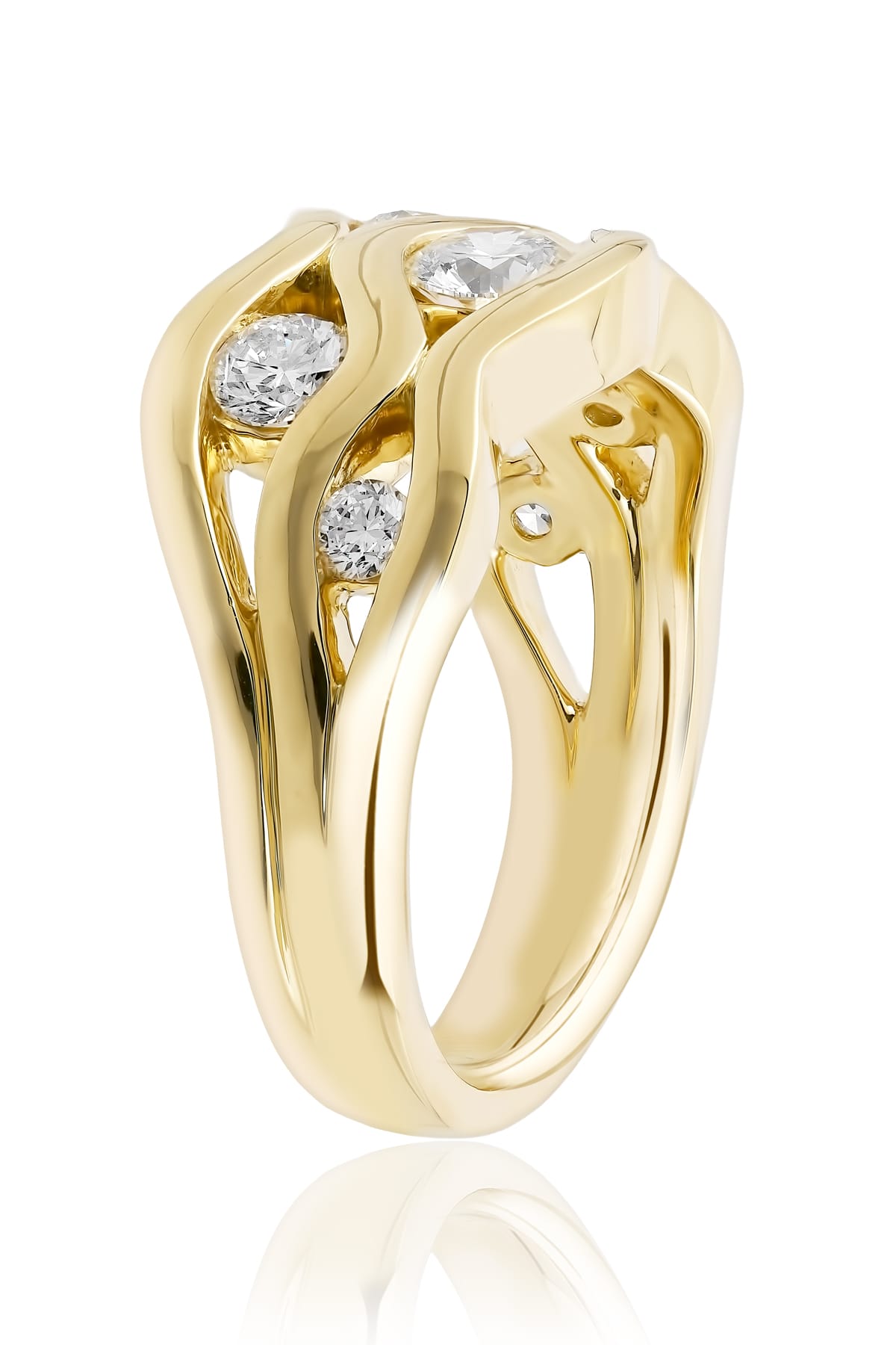 18ct Yellow Gold Six-Stone Diamond Ring from LeGassick.