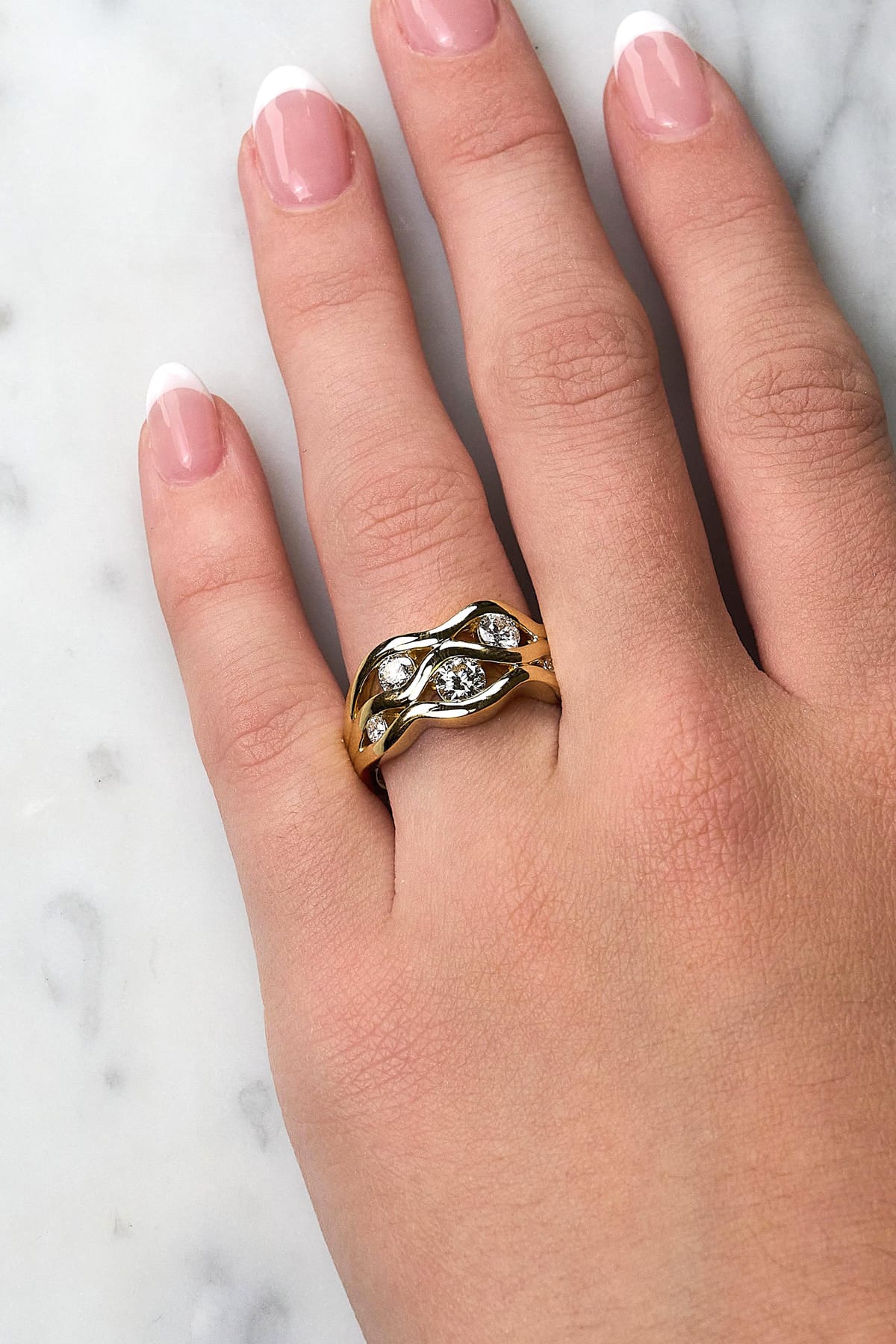 18ct Yellow Gold Six-Stone Diamond Ring from LeGassick.