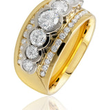18ct Two-Tone Gold Diamond Ring – 1.50ct Round Brilliant Cut from LeGassick.