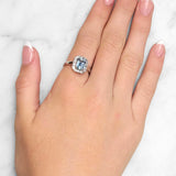 Aquamarine & Diamond Ring In 18ct White Gold available from LeGassick Fine Jewellery, Gold Coast, Australia.