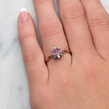 Pink Sapphire & Diamond Ring In Rose Gold from LeGassick.