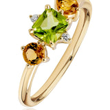 Morganite, Sapphire & Diamond Dress Ring in 9ct Yellow Gold from LeGassick.