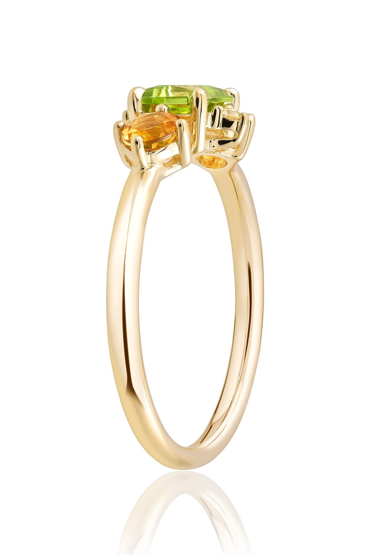 Morganite, Sapphire & Diamond Dress Ring in 9ct Yellow Gold from LeGassick.