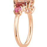 Multi Gemstone Dress Ring In Rose Gold from LeGassick.