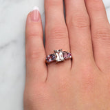 Multi Gemstone Dress Ring In Rose Gold from LeGassick.