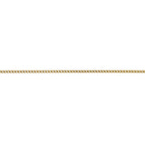 Gold chain on a white background