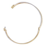Elegant Fusion Crossover Hinged Bangle available from LeGassick Fine Jewellery.