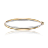Elegant Fusion Crossover Hinged Bangle available from LeGassick Fine Jewellery.