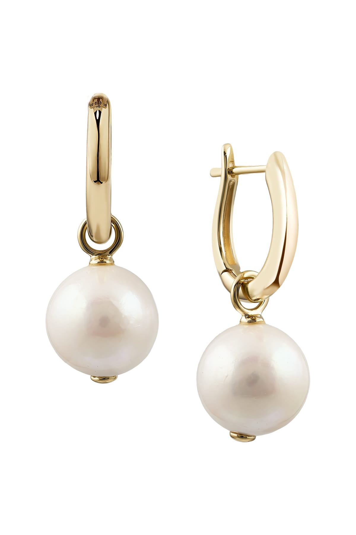 Yellow Gold Freshwater Pearl Drop Earrings – LeGassick Fine Jewellery