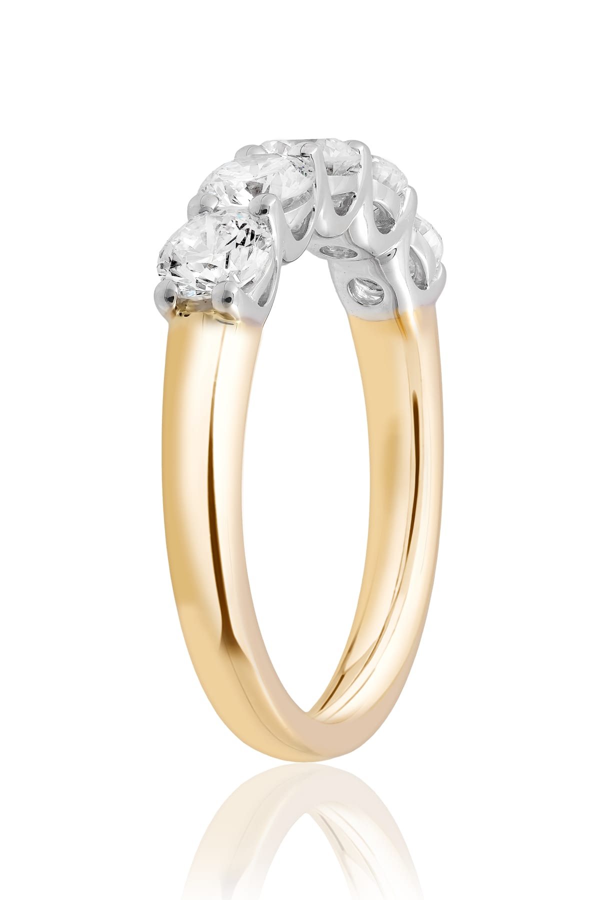 Felicity… 18ct Two-Tone 1.50 Carat Lab-Grown Diamond Set Ring from The Madison Collection.