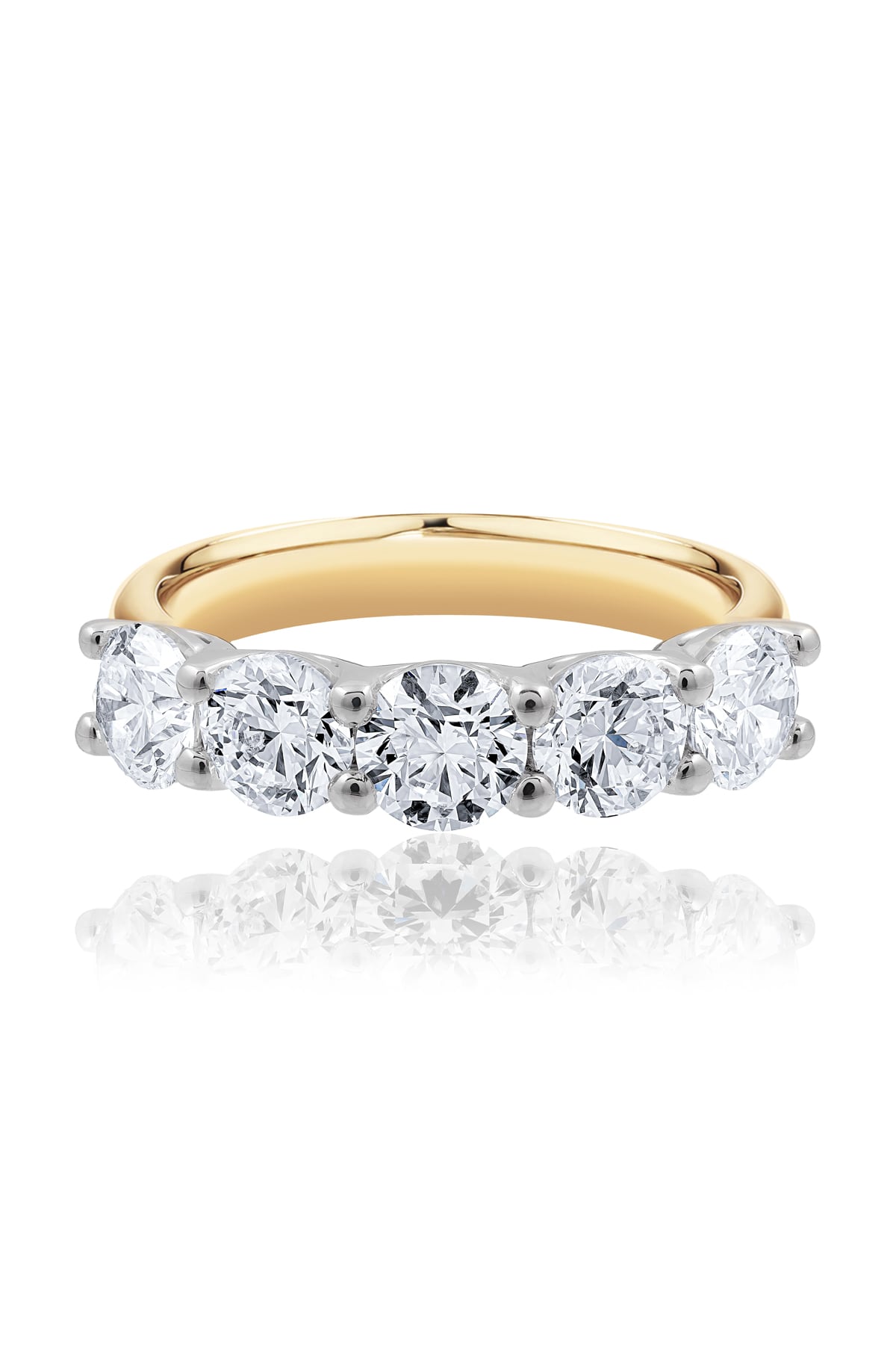 Sienna… 2.50 Carat Lab-Grown Diamond Set Ring In Two-Tone 18ct Gold from The Madison Collection.
