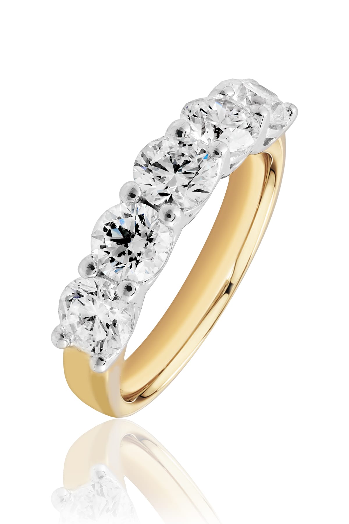 Sienna… 2.50 Carat Lab-Grown Diamond Set Ring In Two-Tone 18ct Gold from The Madison Collection.