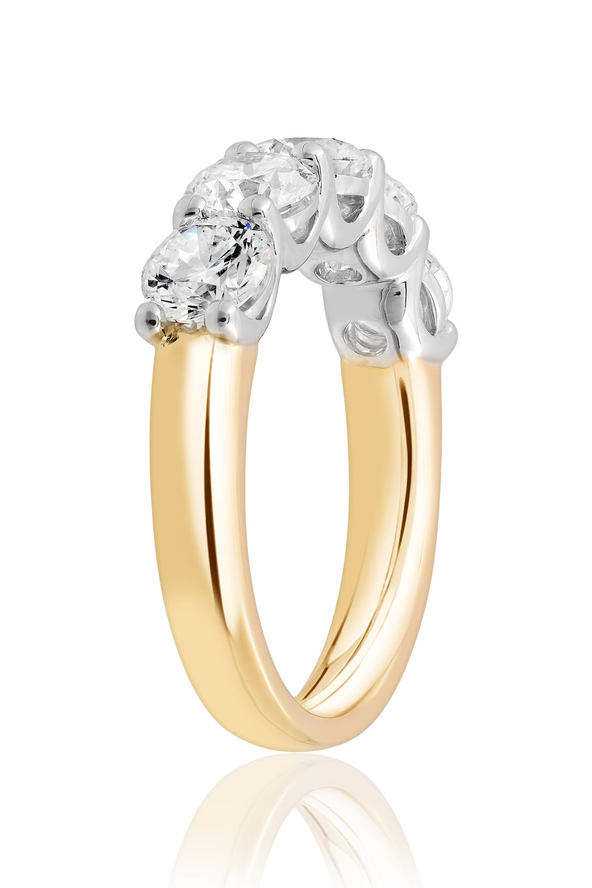 Sienna… 2.50 Carat Lab-Grown Diamond Set Ring In Two-Tone 18ct Gold from The Madison Collection.