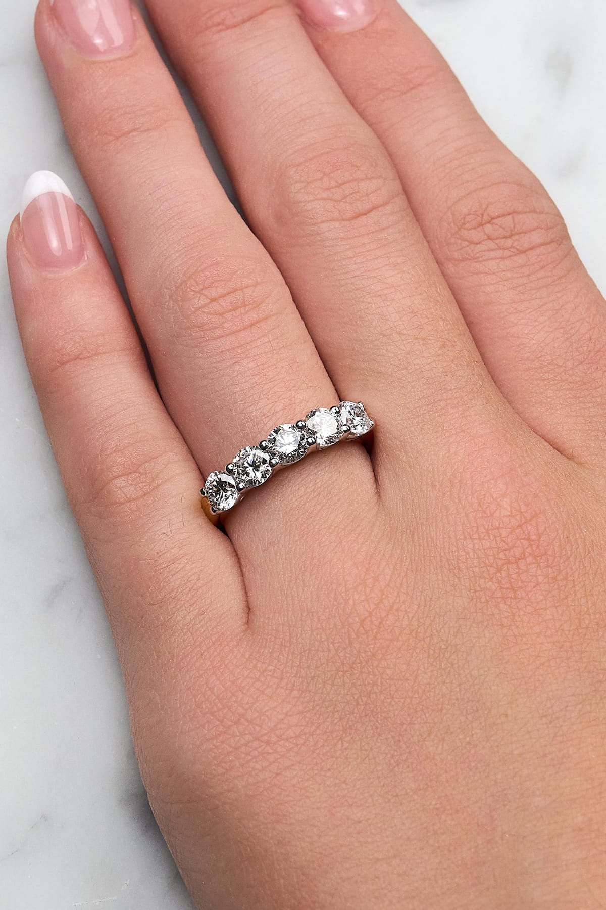 Sienna… 2.50 Carat Lab-Grown Diamond Set Ring In Two-Tone 18ct Gold from The Madison Collection.