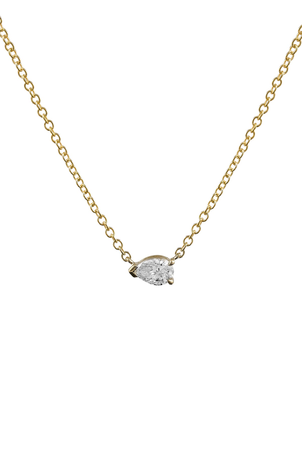 Lana… 0.30ct Lab Diamond Pear Pendant With 9ct Gold Chain from The Madison Collection.