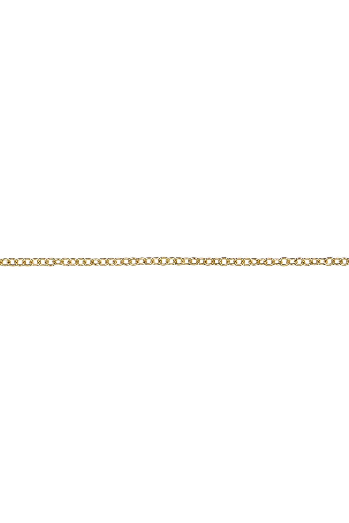 Gold chain on a white background