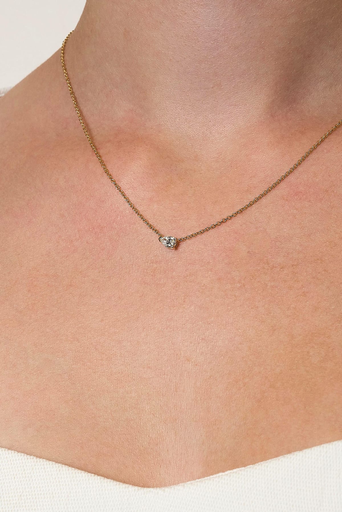 Lana… 0.30ct Lab Diamond Pear Pendant With 9ct Gold Chain from The Madison Collection.