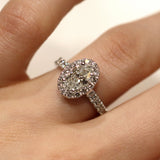 1 Carat Halo Diamond Ring In 18 Carat White Gold from LeGassick Jewellery, Gold Coast, Australia.