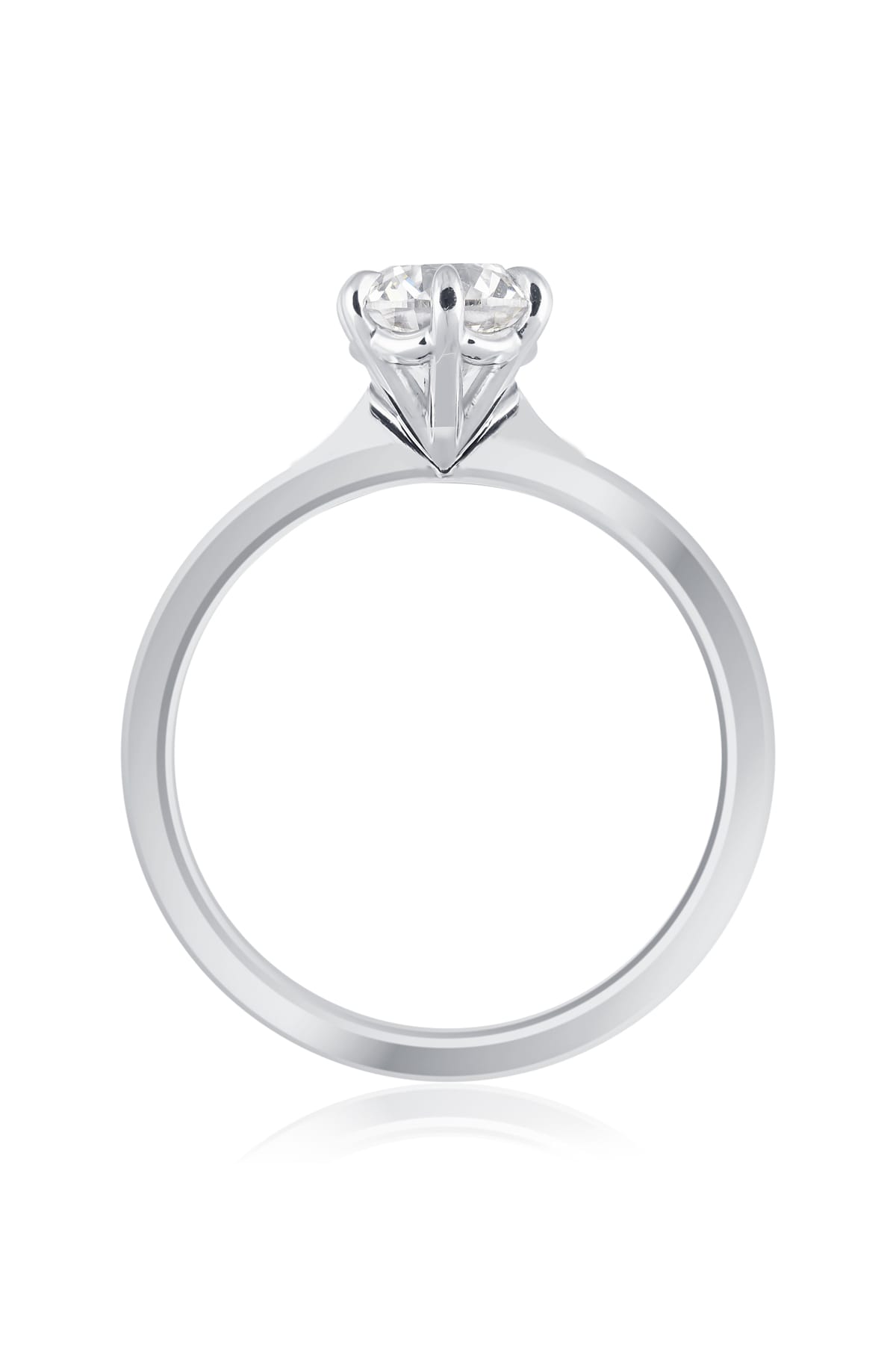 1.00 Carat Round Brilliant Cut Solitaire Diamond Engagement Ring in 18k Gold from LeGassick Jewellery Gold Coast Australia.