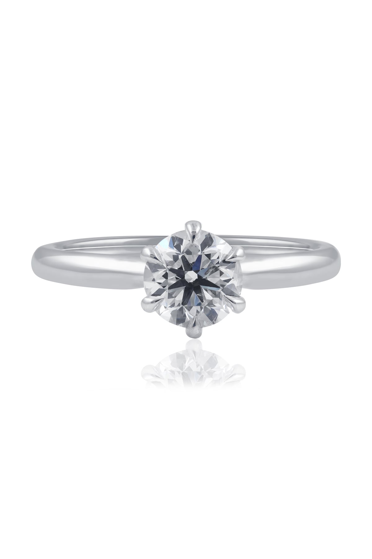 1.00 Carat Round Brilliant Cut Solitaire Diamond Engagement Ring in 18k Gold from LeGassick Jewellery Gold Coast Australia.