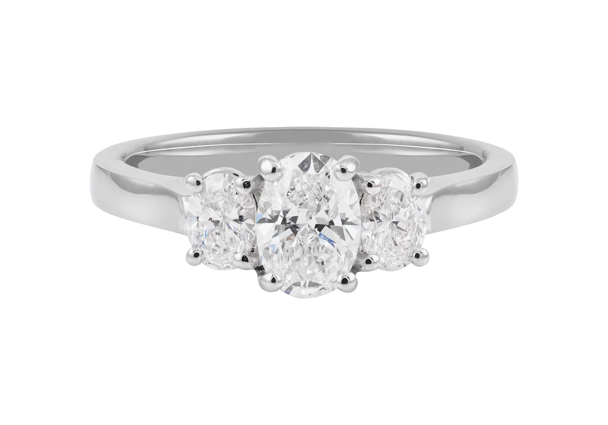 1.00ct Oval Diamond Ring set in 18ct White Gold available at LeGassick Diamonds and Jewellery Gold Coast, Australia.