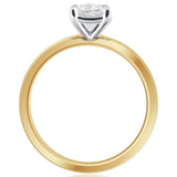 1 Carat Cushion Cut Diamond Solitaire Engagement Ring in 18k Gold from LeGassick Jewellery Gold Coast, Australia.