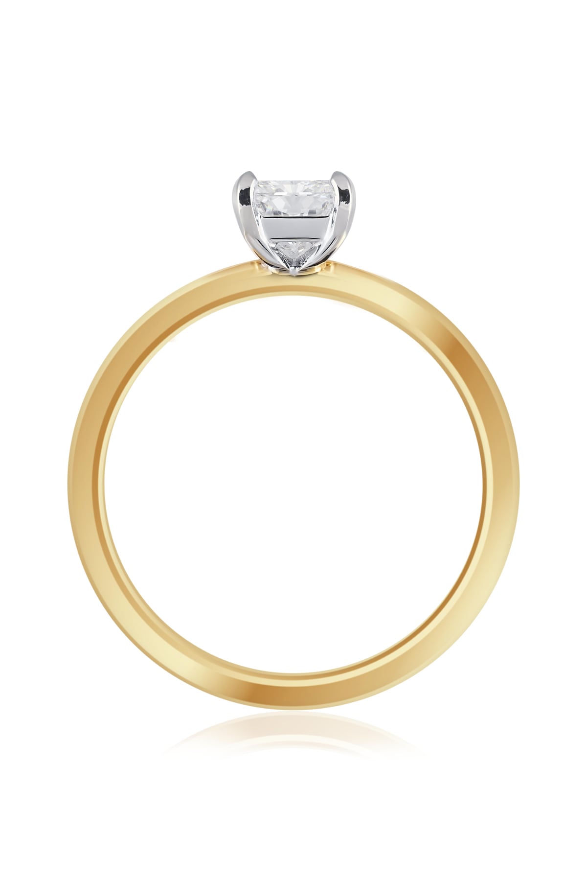 1 Carat Radiant Cut Diamond Solitaire Engagement Ring in 18k Gold from LeGassick Jewellery Gold Coast, Australia.