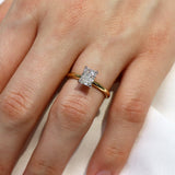1 Carat Radiant Cut Diamond Solitaire Engagement Ring in 18k Gold from LeGassick Jewellery Gold Coast, Australia.