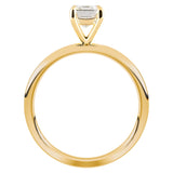 1.20 Carat Emerald Cut Diamond Set Solitaire Ring in 18k Yellow Gold from LeGassick Jewellery Gold Coast, Australia.