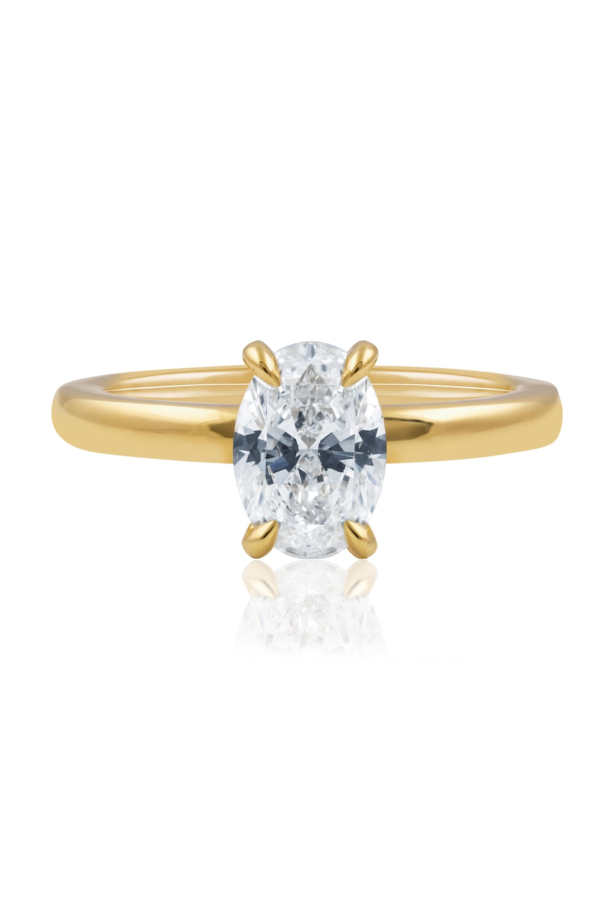 1.22 Carat Oval Diamond Solitaire Engagement Ring in 18k Gold from LeGassick Jewellery Gold Coast, Australia.